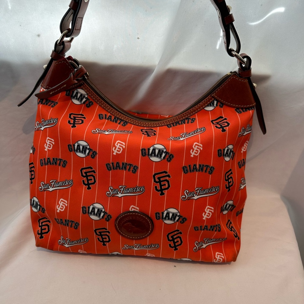 Dooney & Bourke San Francisco Giants sateen hobo handbag.
